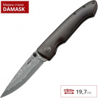 Нож BOKER DAMASCUS GENT 1 BK01BO101DAM Нож BOKER DAMASCUS GENT 1 BK01BO101DAM